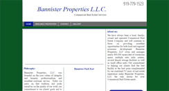 Desktop Screenshot of bannisterproperties.com