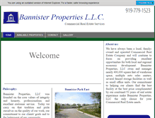 Tablet Screenshot of bannisterproperties.com